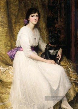  maler - Porträt der Künstler Niece Dorothy viktorianisch Maler Frank Bernard Dicksee